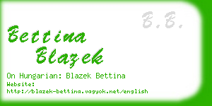 bettina blazek business card